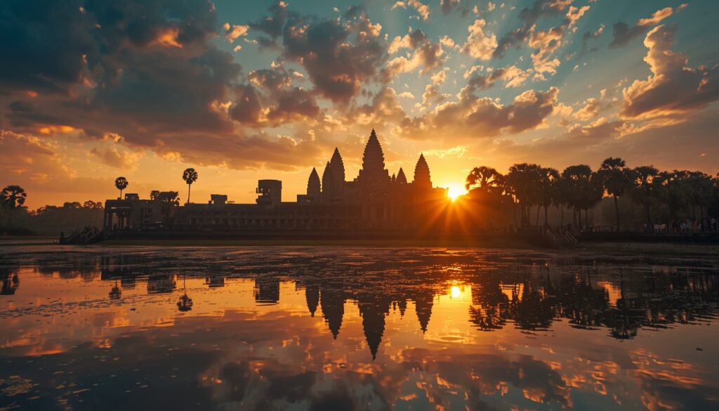 Top 10 Destinos Baratos para Viajar em 2026: Lista Real com Custos por Dia Angkor Wat no Camboja ao amanhecer — destino barato e inesquecível para 2026