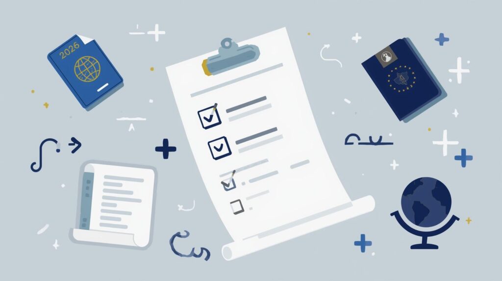 Melhor Seguro Viagem Europa 2026: Guia Completo do Tratado de Schengen Pessoa segurando passaporte brasileiro e celular com o Melhor Seguro Viagem Europa 2026