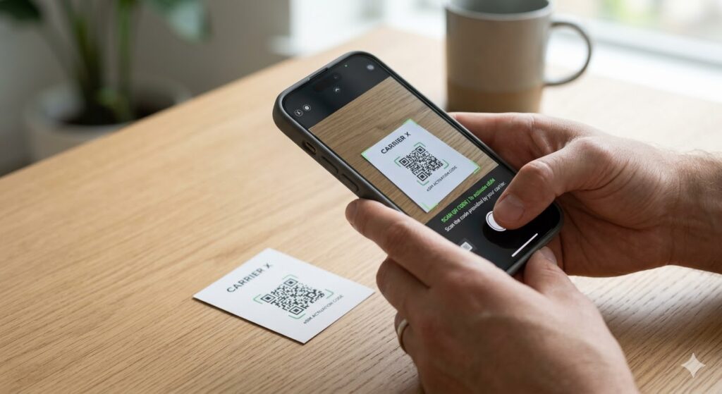 Chip Internacional Europa: Qual o Melhor para Levar em 2026? Brasileiro ativando eSIM no celular para viajar para a Europa em 2026