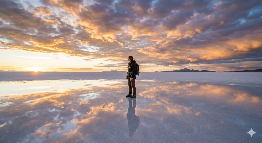 Top 10 Destinos Baratos para Viajar em 2026: Lista Real com Custos por Dia Salar de Uyuni na Bolívia — um dos destinos mais baratos para viajar em 2026