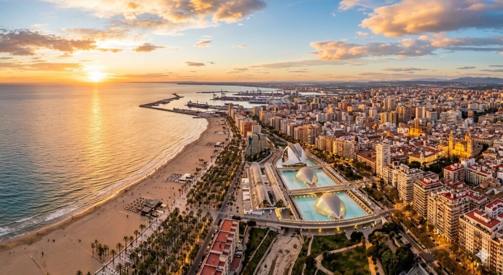 Como Morar na Espanha Sendo Brasileiro: Guia Completo 2026 Vista de Valência na Espanha — melhor cidade para brasileiros morarem em 2026