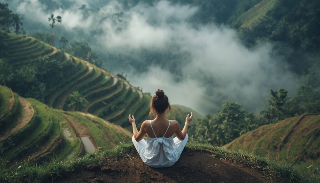 Mulher em viagem solo feminina em Bali Ásia 2026 — destino favorito de viajantes solo