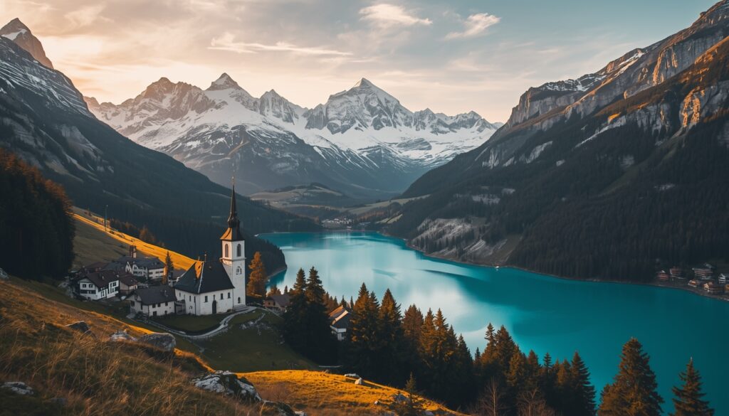 Alpes austríacos paisagem nevada montanhas natureza — qualidade de vida extraordinária para quem escolhe morar na Áustria