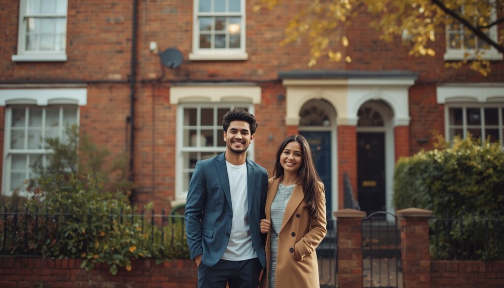 Vista da Tower Bridge em Londres ao entardecer com pessoas caminhando na margem do Rio Tâmisa, representando a vida cotidiana para quem mora na Inglaterra