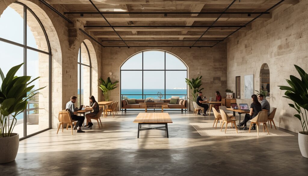 Espaço de coworking moderno em St. Julian