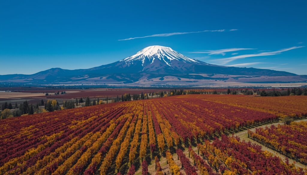 Vinhedos de Mendoza com a Cordilheira dos Andes ao fundo — custo de vida mais baixo que Buenos Aires