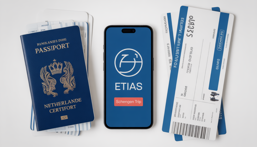 Documentos para viajar para a Holanda em 2026 — passaporte ETIAS e seguro viagem Schengen para brasileiros
