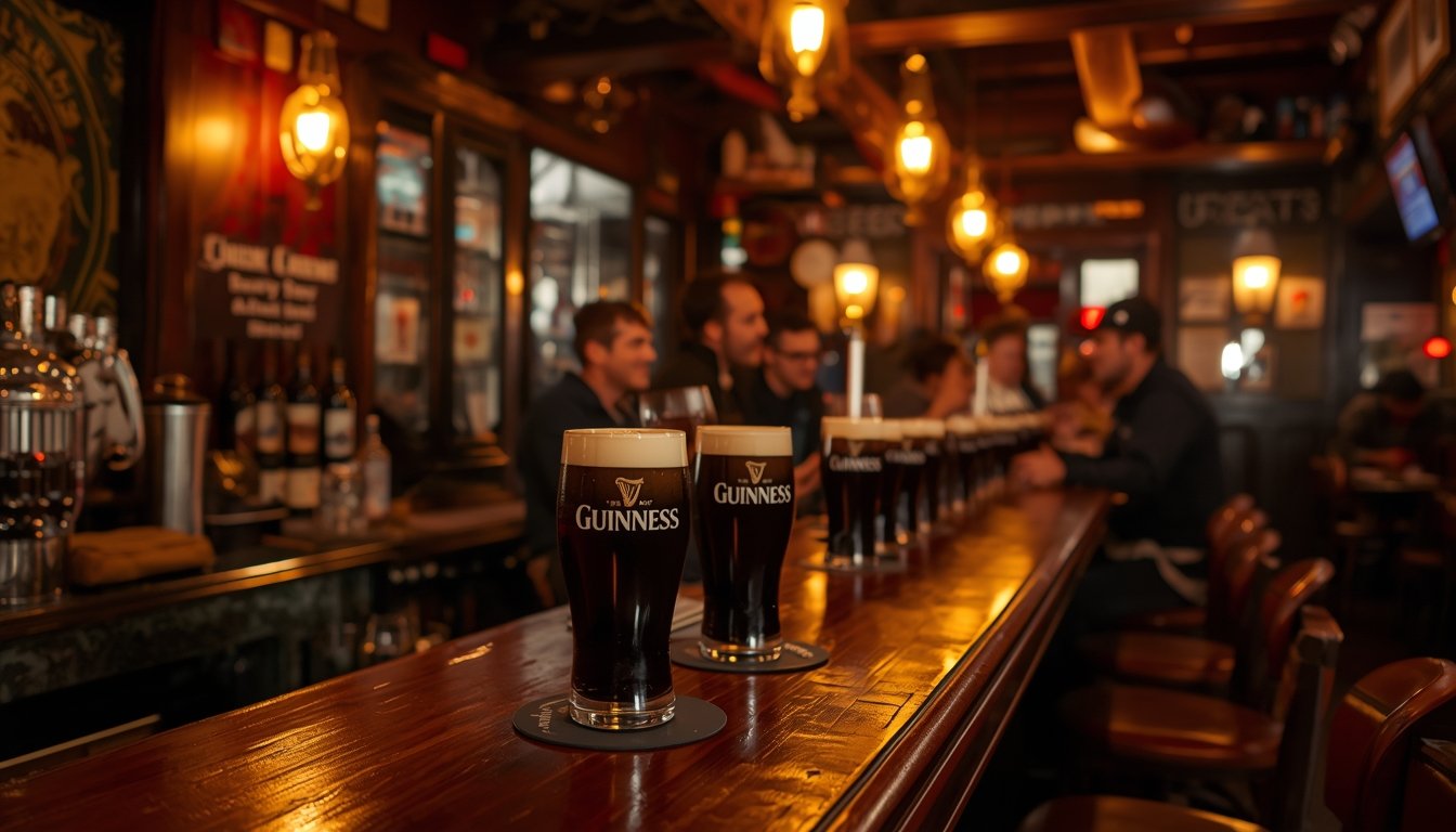 Inglaterra vs Irlanda em 2026: pub em Dublin Pub em Dublin, na Irlanda, cenário típico de quem compara Inglaterra vs Irlanda em 2026