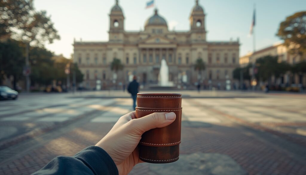 🇺🇾 Viagem para o Uruguai: O Guia Completo para 2026 (Custos, Roteiros e Dicas) Vista do Palácio Salvo na Plaza Independencia, Montevidéu, Uruguai.