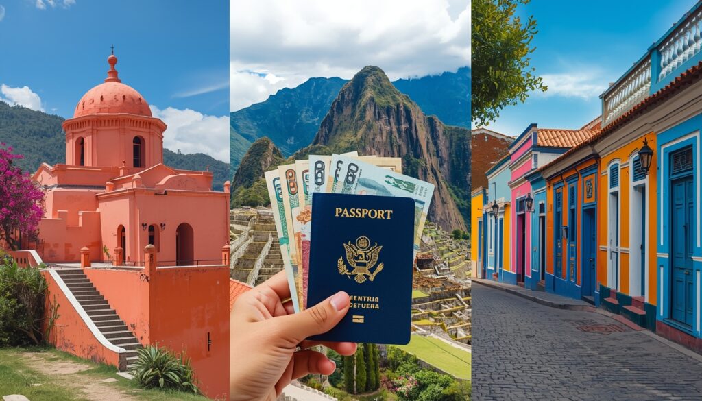 🌎 Lugares Baratos para Viajar na América do Sul em 2026: 10 Destinos Onde o Real Rende Mais Infográfico com os 10 lugares baratos para viajar na América do Sul em 2026.