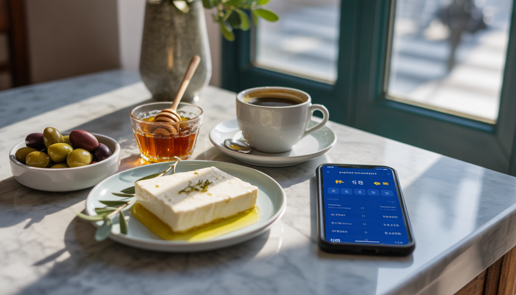 🇬🇷 Como Morar na Grécia em 2026: O Guia Definitivo para Brasileiros Exemplo de gastos e alimentação na Grécia para quem deseja morar no país.