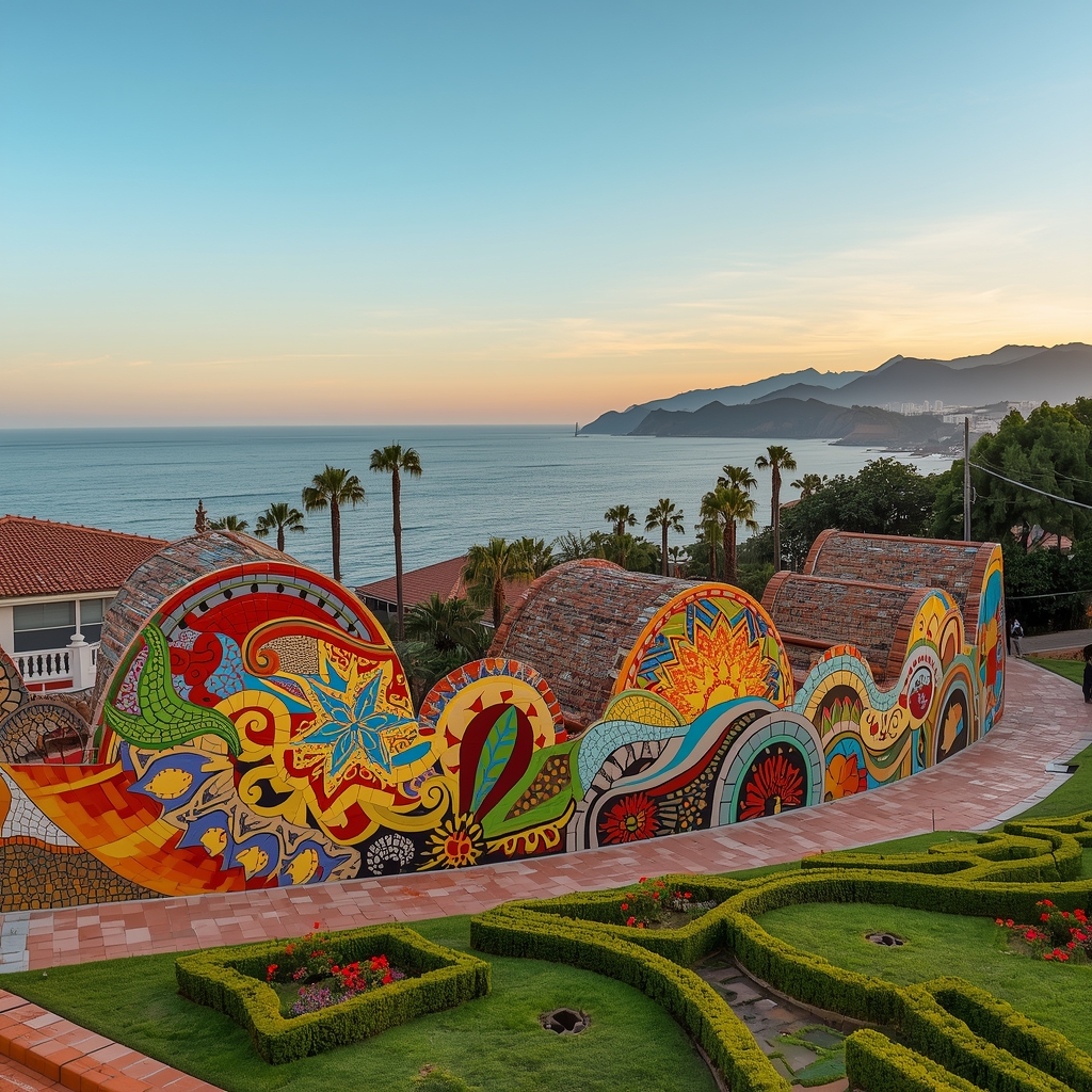 Vista do Parque del Amor em Miraflores, um dos principais pontos turísticos de Lima.