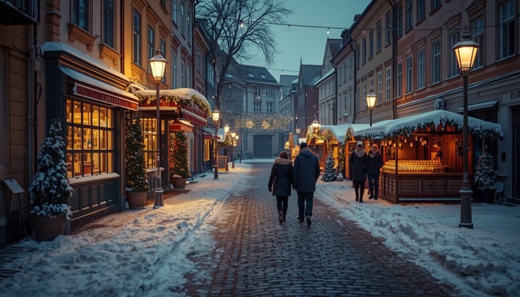 Vilnius coberta de neve no inverno — riscos e coberturas do seguro viagem para a Lituânia em 2026