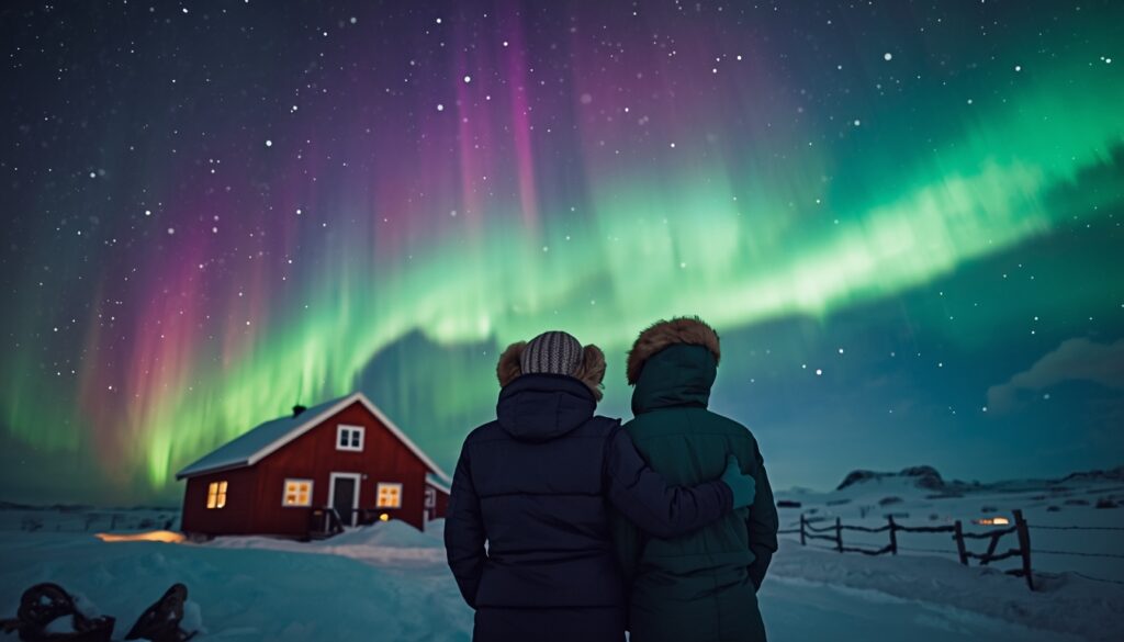 Aurora boreal em Tromsø, Noruega — seguro viagem para regiões árticas