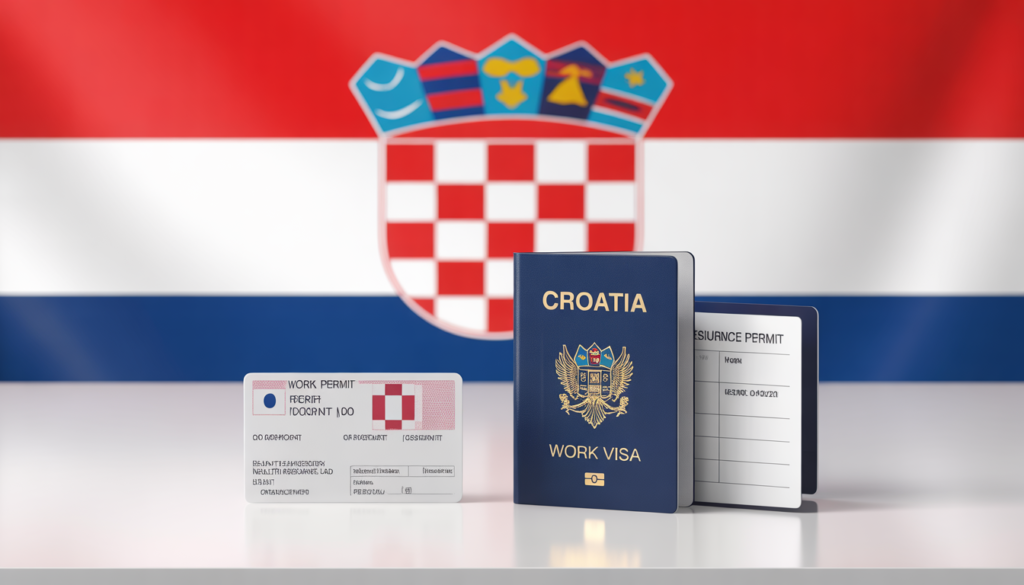 Documentos para visto de trabalho Croácia 2026 — passaporte autorização residência trabalho para brasileiros