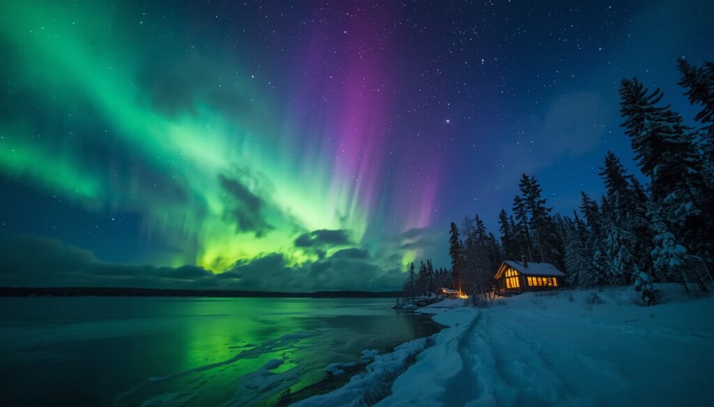 Aurora Boreal na Lapônia finlandesa — destino que exige seguro viagem Schengen obrigatório com cobertura mínima de €30 mil