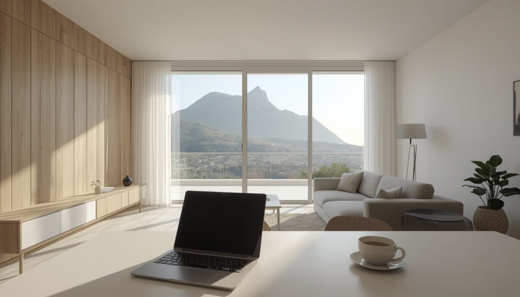 como morar em San Marino Apartamento moderno para aluguel em San Marino com vista para o Monte Titano — custo de moradia em 2026