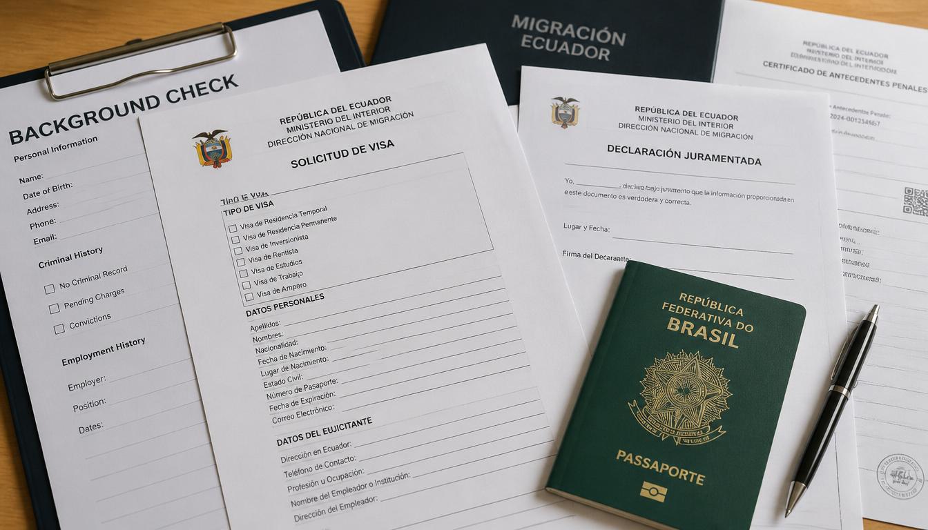 Como morar no Equador legalmente visto residência documentos 2026