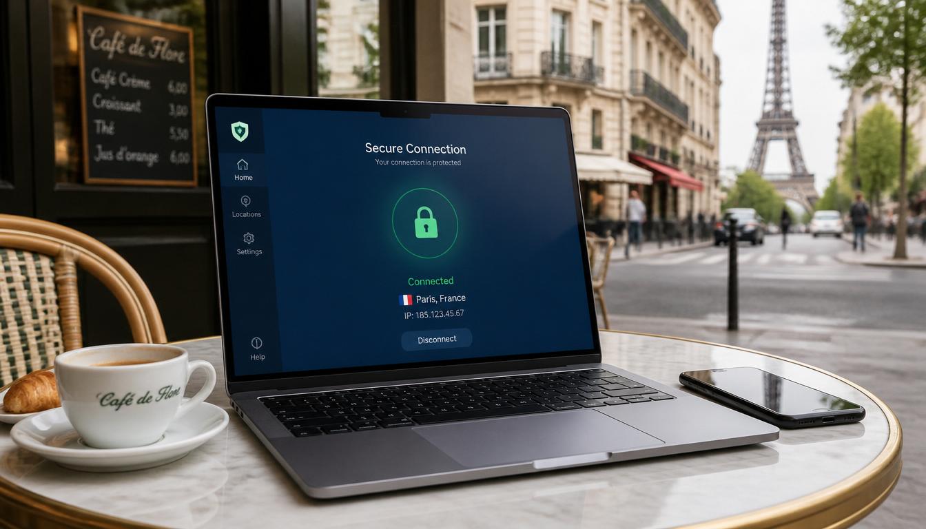 Turista usando Wi-Fi com segurança na França em 2026: dicas de proteção de dados
