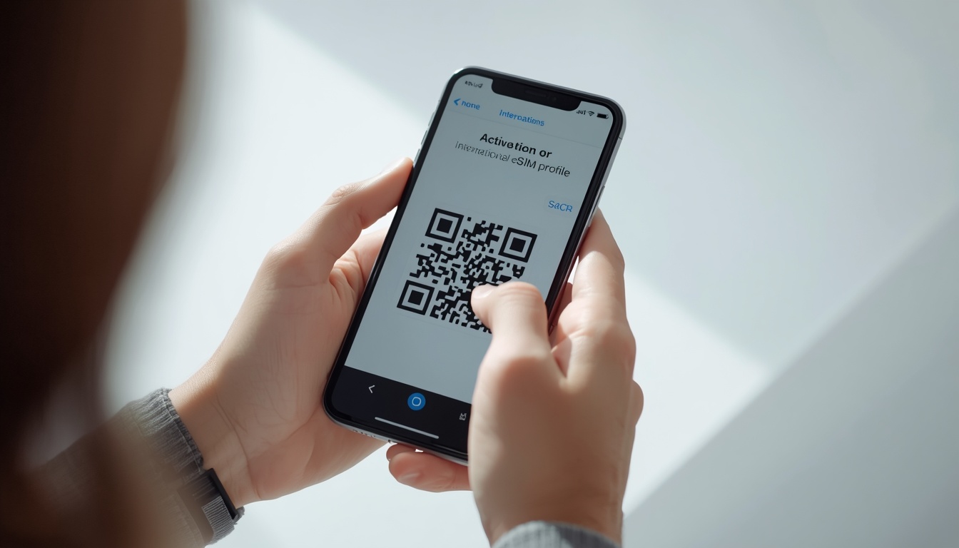 Ativação de eSIM para Alemanha via QR Code no celular antes de embarcar em 2026