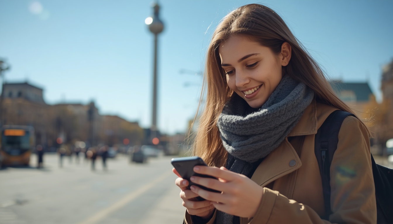 eSIM para Alemanha funcionando em Berlim com conexão 4G 5G em 2026