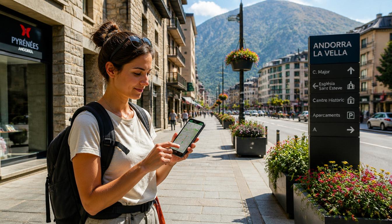 eSIM para Andorra funcionando em Andorra la Vella com conexão de internet em 2026