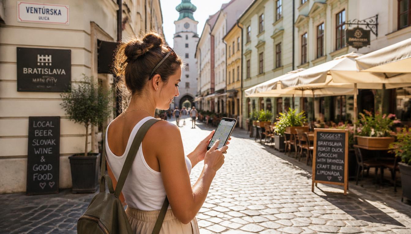 eSIM para Eslováquia com internet 4G funcionando em Bratislava em 2026