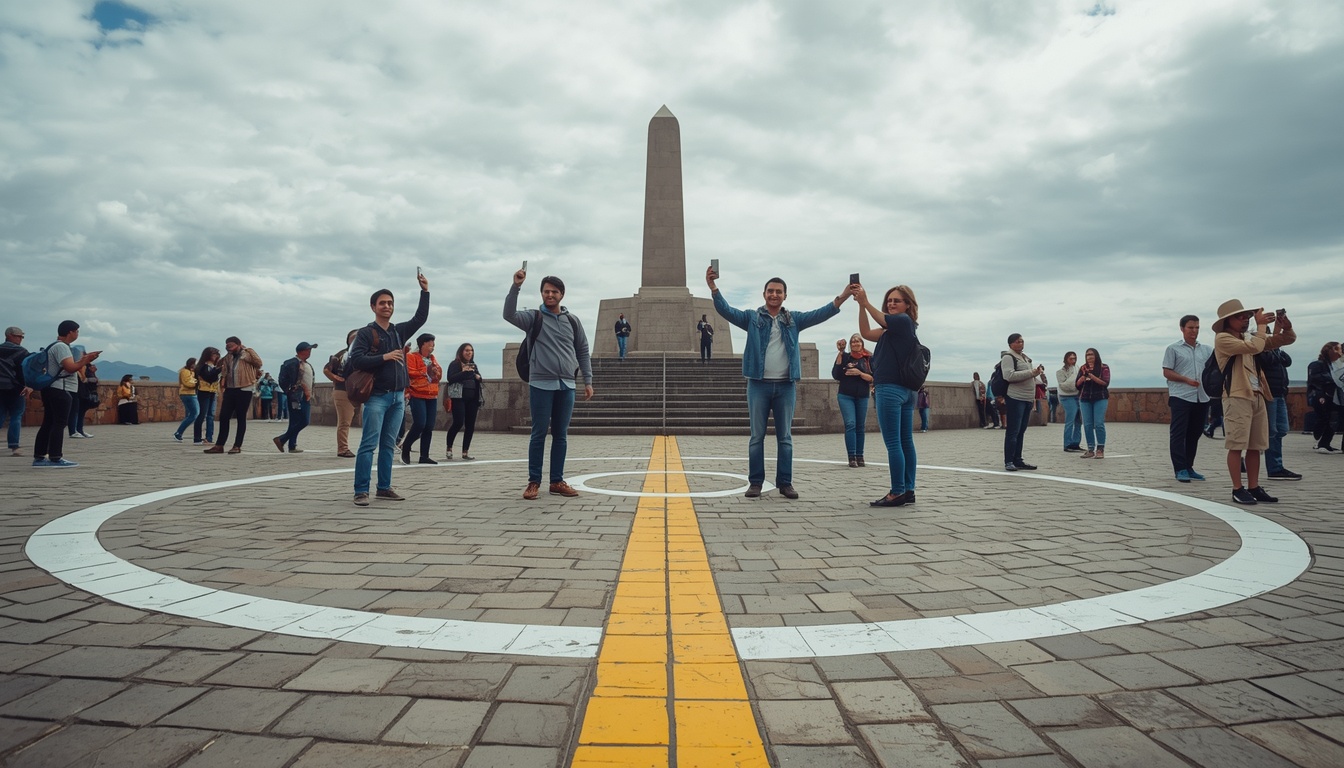 Monumento Mitad del Mundo no Equador — linha do Equador turismo 2026