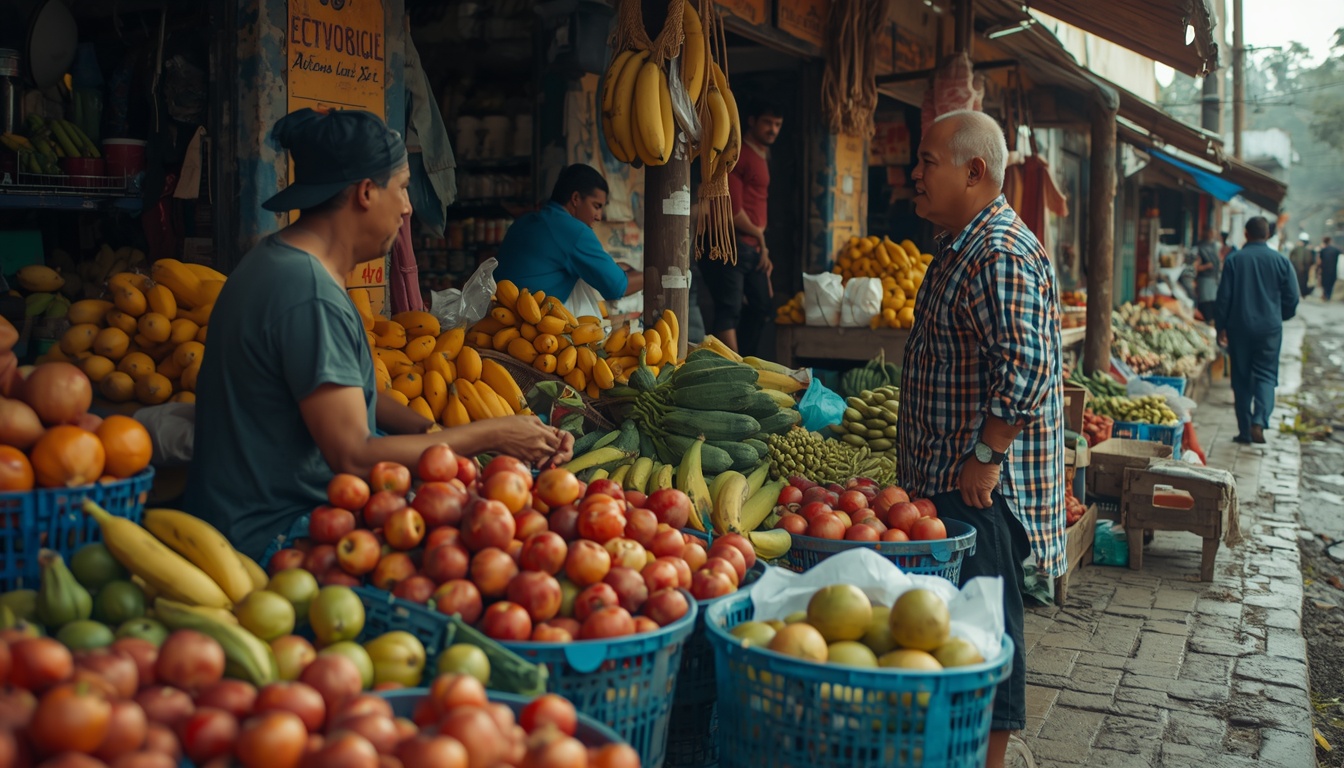 Morar no Equador mercado local frutas cultura cotidiano 2026