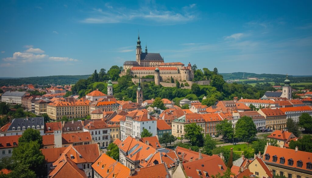 Vista do centro histórico de Brno, segunda maior cidade da República Tcheca, alternativa mais acessível a Praga para brasileiros que querem morar no país