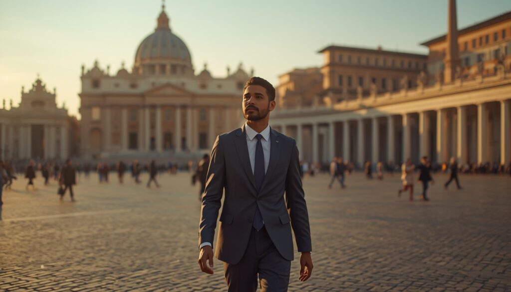 Morar no Vaticano em 2026: é possível? Guia completo para brasileiros Praça São Pedro no Vaticano com turistas e moradores circulando, cotidiano do menor país do mundo que recebe mais de 5 milhões de visitantes por ano em 2026