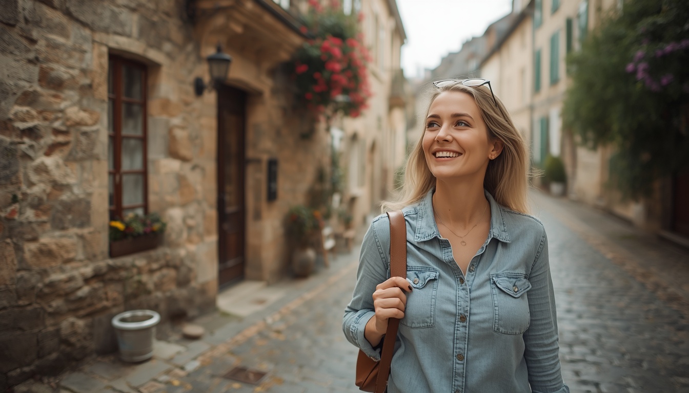 Turista brasileiro visitando pontos turísticos da França com seguro viagem contratado em 2026