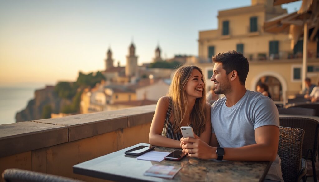 Turistas caminhando pelo centro histórico de San Marino, destino que exige seguro viagem válido para o Espaço Schengen em 2026