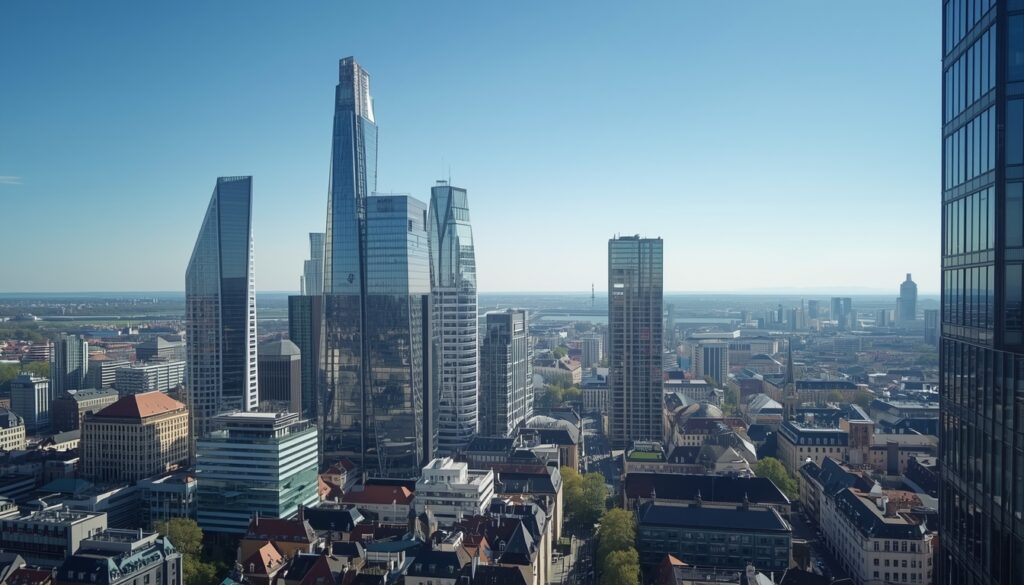 viajar para Luxemburgo Skyline do distrito financeiro de Kirchberg em Luxemburgo com arranha-céus modernos e sede de bancos internacionais, centro de finanças europeu em 2026