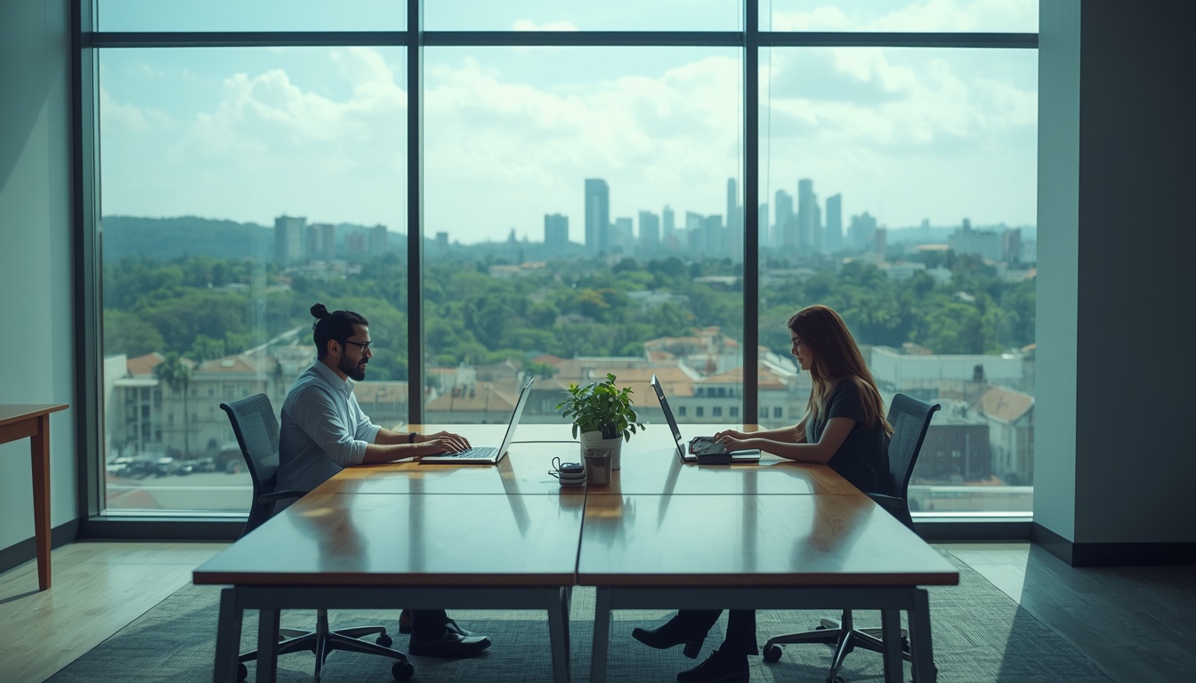 Trabalhar na Costa Rica escritório corporativo San José mercado de trabalho 2026