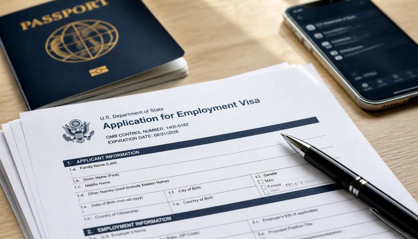 Documentação e visto para trabalhar nos Estados Unidos em 2026 — guia para brasileiros