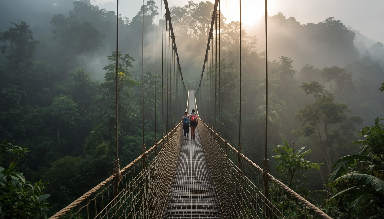 Pontes suspensas em Monteverde Costa Rica com floresta de nuvens e canopy em 2026