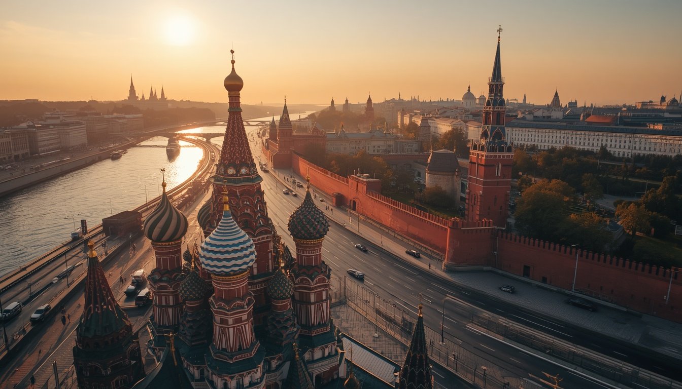 Viajar para a Rússia em 2026: Kremlin e Praça Vermelha em Moscou
