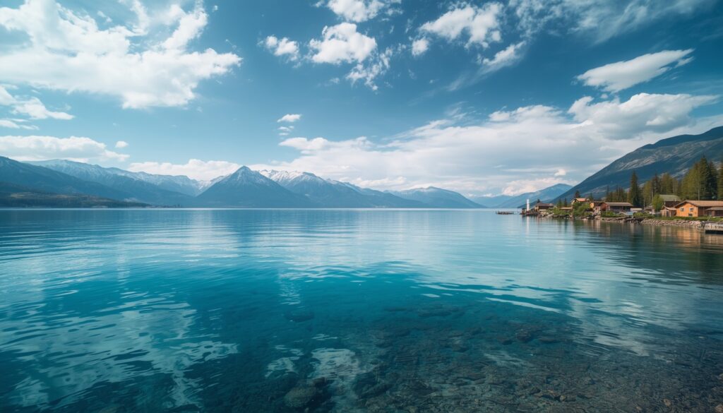 Viajar para a Rússia em 2026: guia completo para brasileiros Vista do Lago Baikal na Sibéria com montanhas ao fundo e água cristalina — viagem Rússia brasileiros roteiro Transiberiano 2026