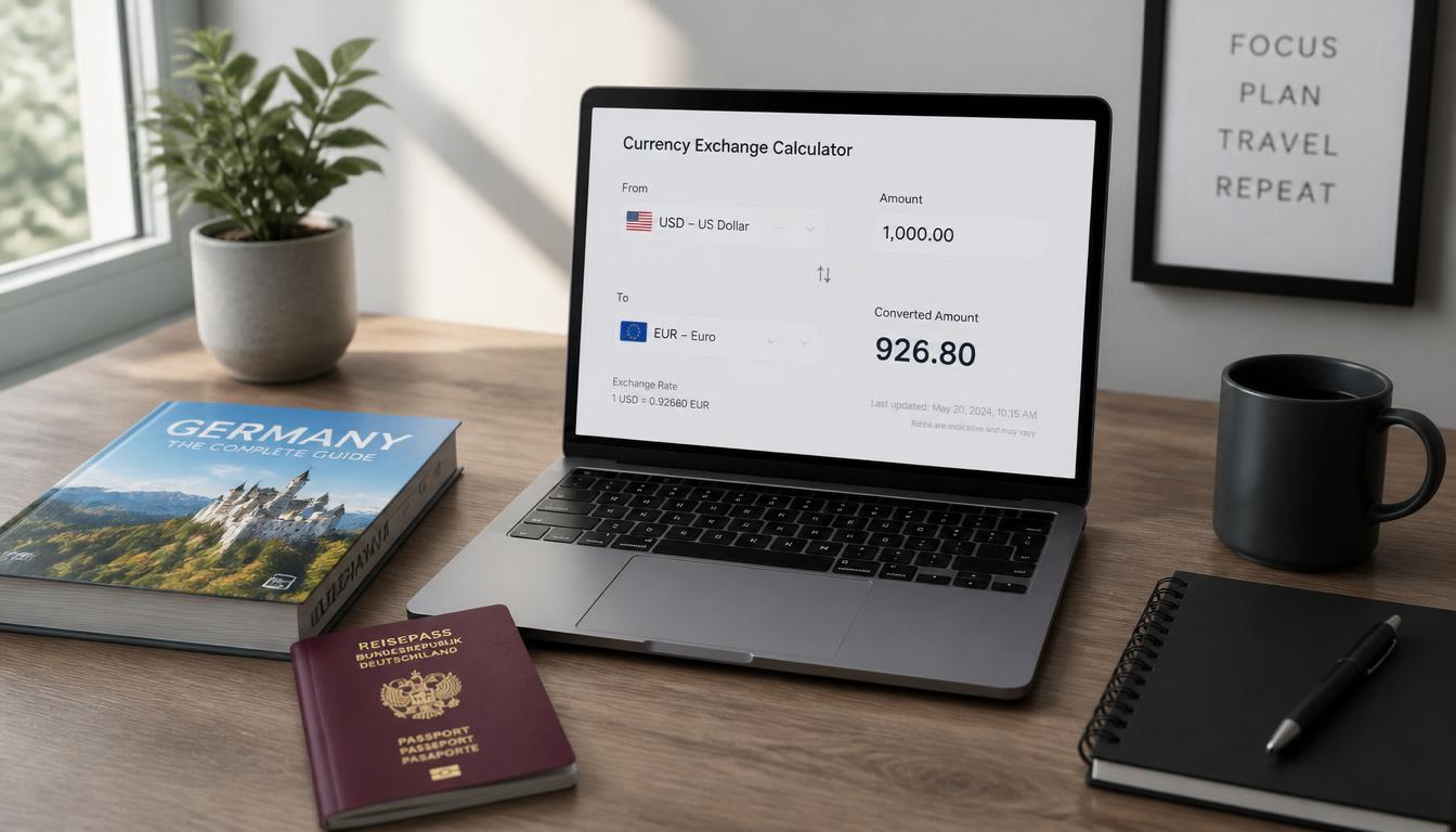 Planejamento financeiro para viagem à Alemanha usando Wise e câmbio 2026