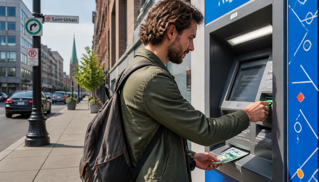 Melhor rede de caixas eletrônicos para sacar dólares canadenses com a Wise Caixa eletrônico RBC no Canadá para saque de dólar canadense com Wise 2026
