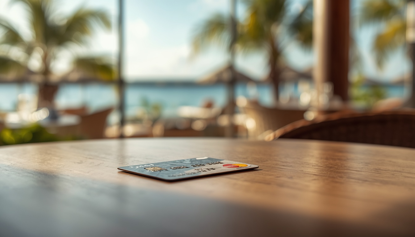 Wise em Curaçao: pague em florim e dólar sem taxas abusivas Cartão Wise sendo usado para pagamentos em Curaçao