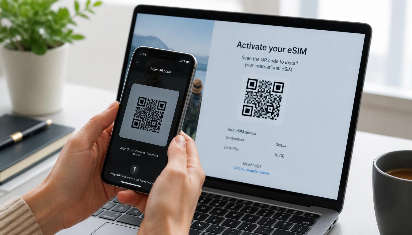 eSIM para Macedônia do Norte ativação no celular em 2026