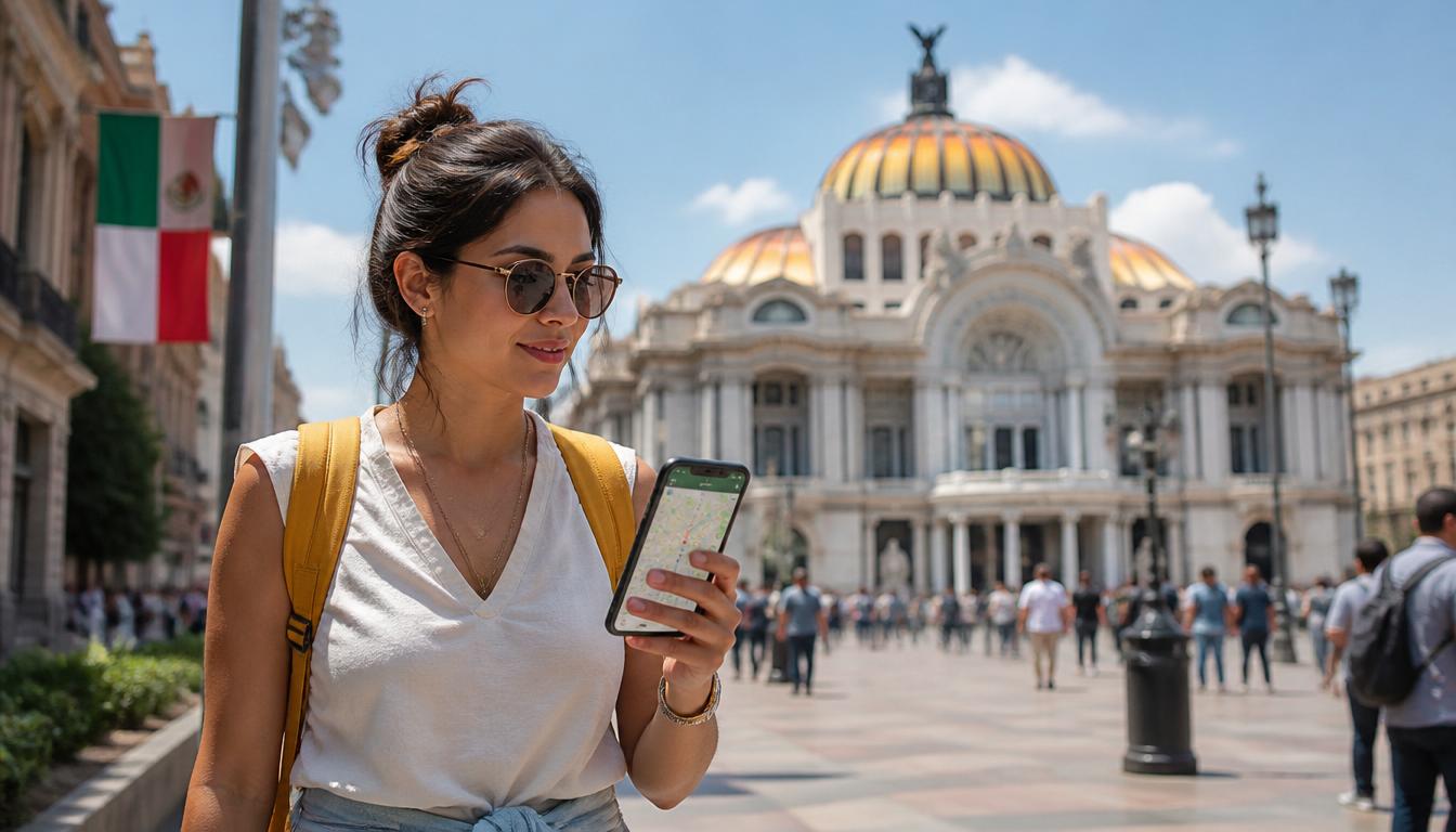 Mapa do México com cobertura de internet móvel e eSIM para turistas em 2026