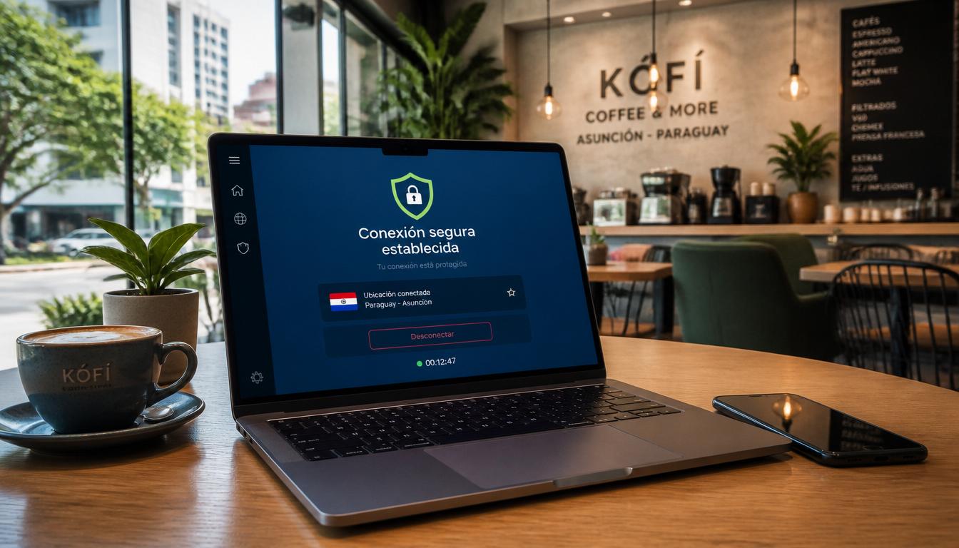 Wi-Fi e segurança digital no Paraguai: use eSIM para se proteger Turista usando celular com eSIM e Wi-Fi seguro no Paraguai em 2026