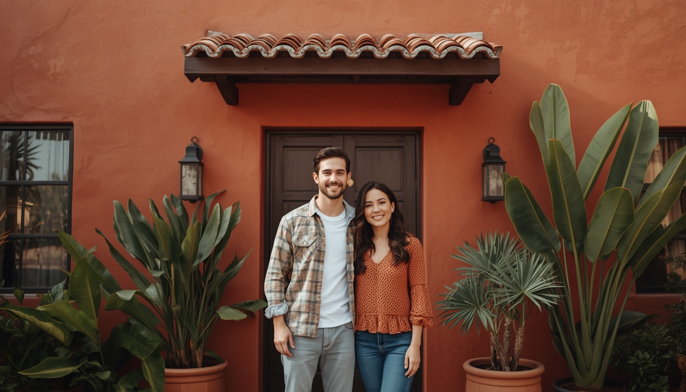 Bairro residencial no México com ruas arborizadas e arquitetura colorida — morar no México em 2026