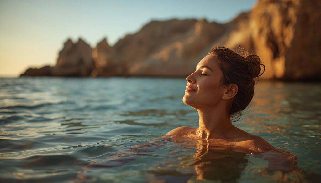 Seguro Viagem para Cabo Verde: Qual o Melhor em 2026? Viajante aproveitando um momento de relaxamento em uma praia paradisíaca de Cabo Verde, transmitindo paz e proteção.