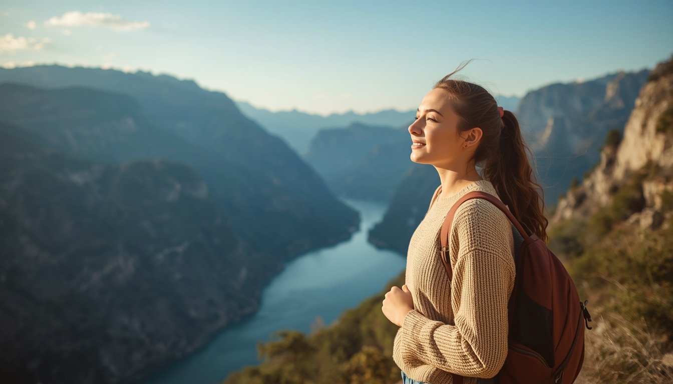 Seguro viagem para Montenegro: baía de Kotor com montanhas ao fundo e turistas explorando a costa adriática