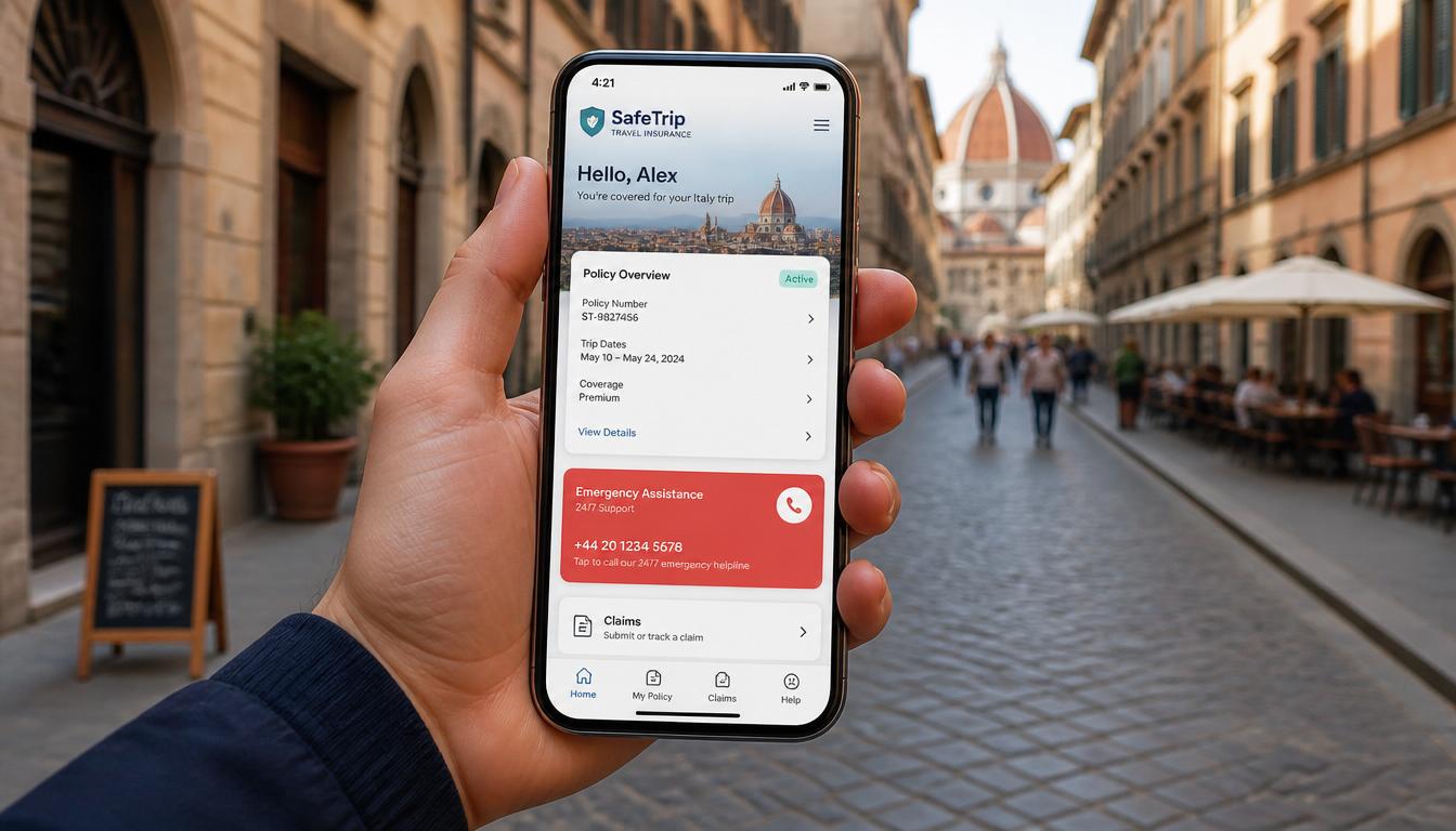 Apólice digital de seguro viagem para a Letônia no celular — contratação online 2026