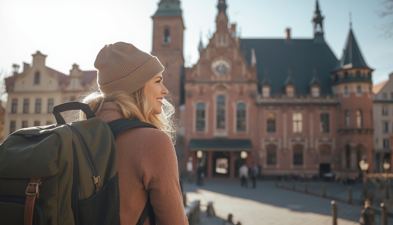 Turista com seguro viagem para a Letônia aproveitando Riga com tranquilidade em 2026